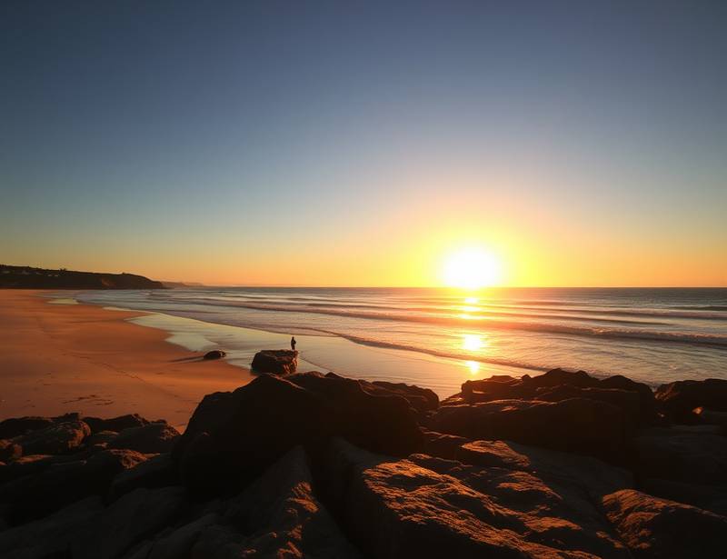 Seascape photograph of Bondi Beach at sunrise, displaying skills from the landscape photography course